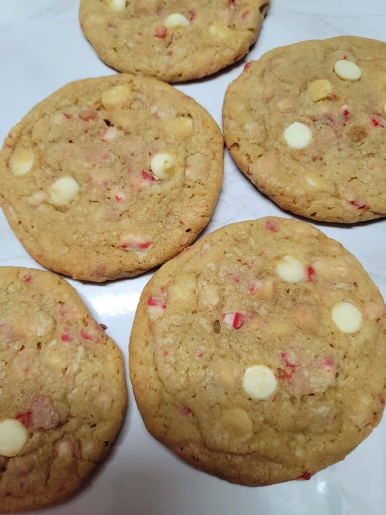 White Chocolate Peppermint Cookies