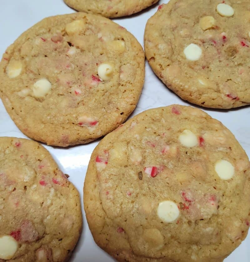 White Chocolate Peppermint Cookies