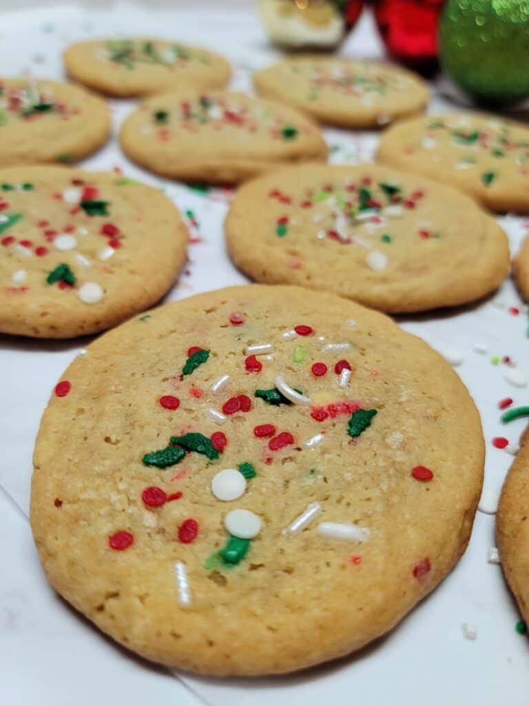 Christmas Sprinkle Cookies