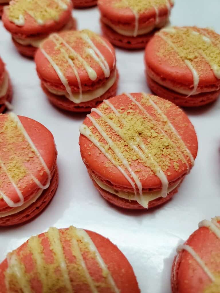 Strawberry Cheesecake Macarons