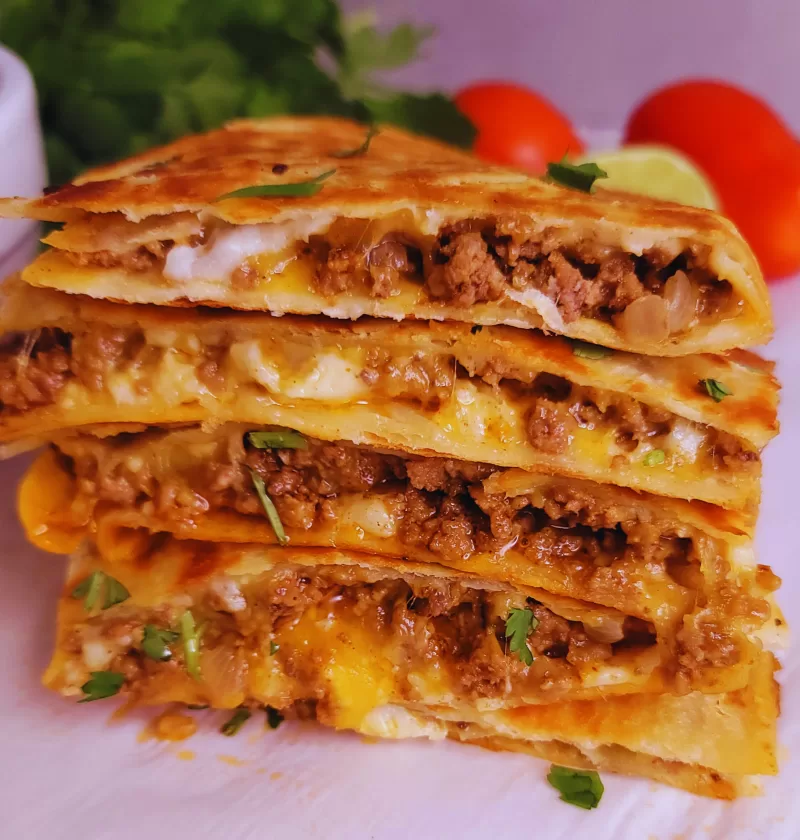 Easy Beef Quesadillas