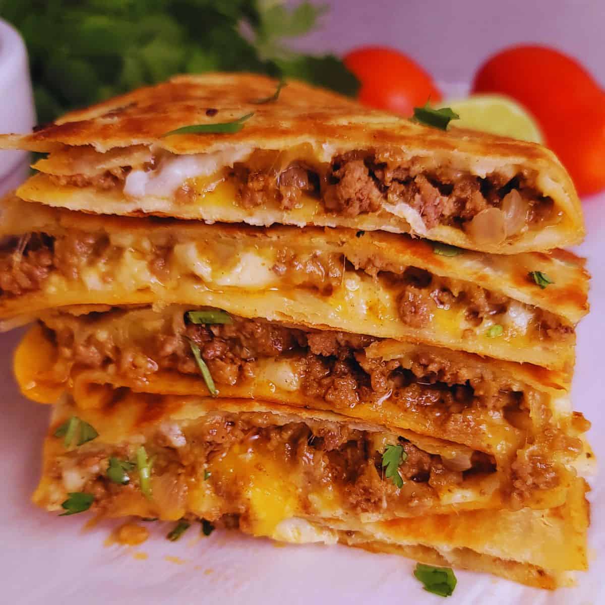 Easy Beef Quesadillas - Simply Scratch Made