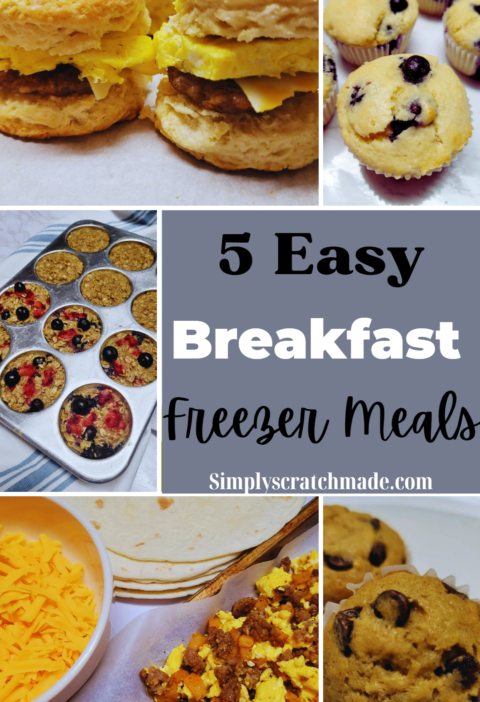5 Easy Breakfast Freezer Meals