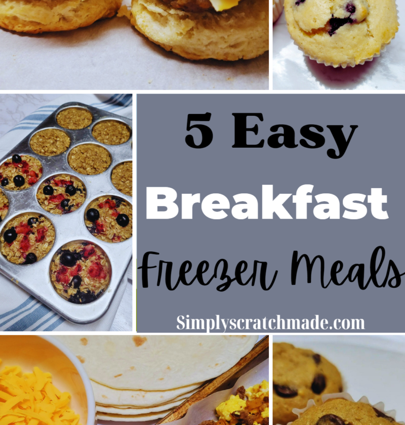 5 Easy Breakfast Freezer Meals