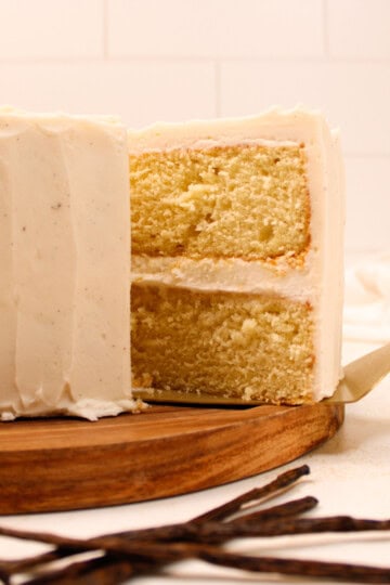 Moist Vanilla Cake from Scratch