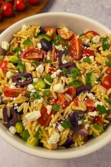 Mediterranean Pasta Salad with Orzo