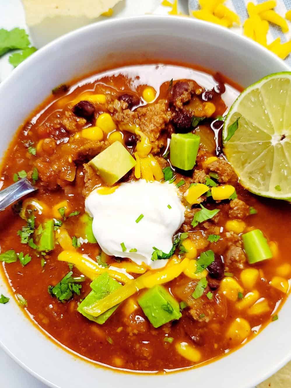 Ground Turkey Taco Soup