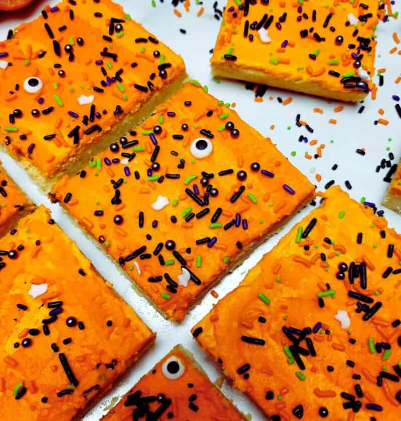 Halloween Sugar Cookie Bars