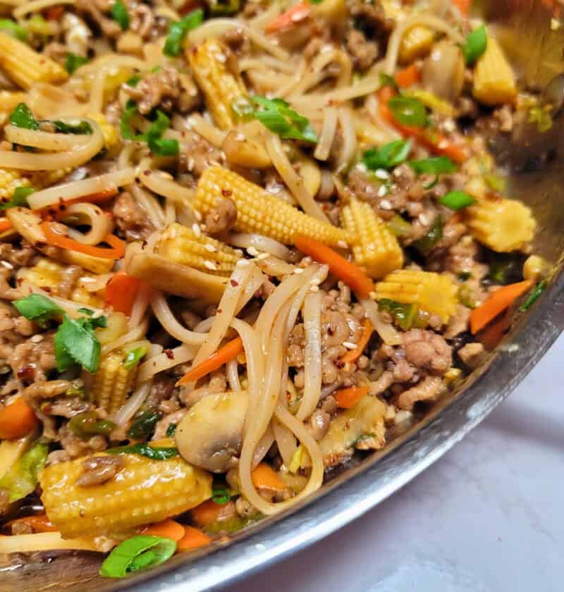 Pork and Noodle Stir Fry