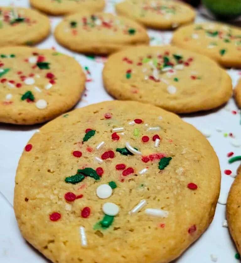 Christmas Sprinkle Cookies