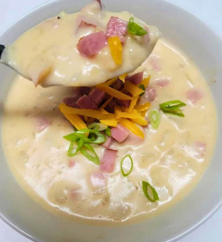 Ham and Cheddar Potato Soup