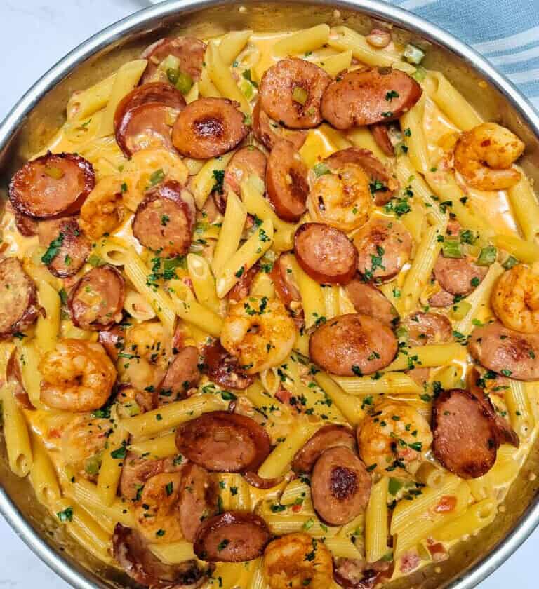 Cajun Shrimp and Sausage Pasta