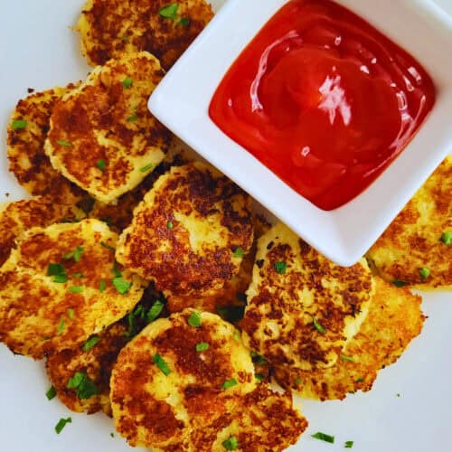 Cheesy Cauliflower Tots