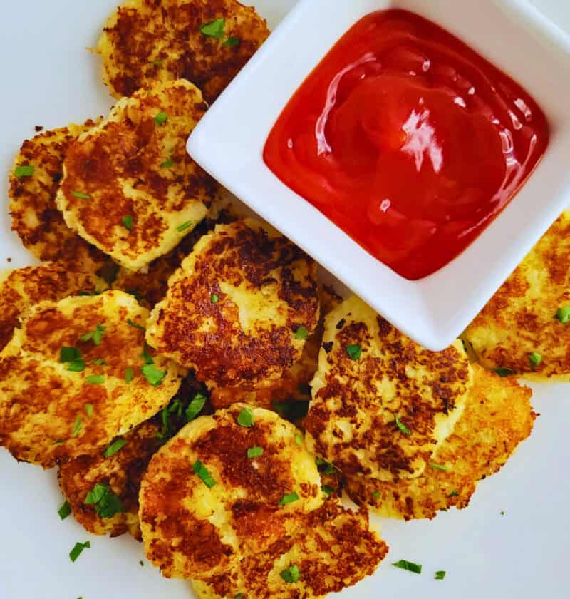 Cheesy Cauliflower Tots