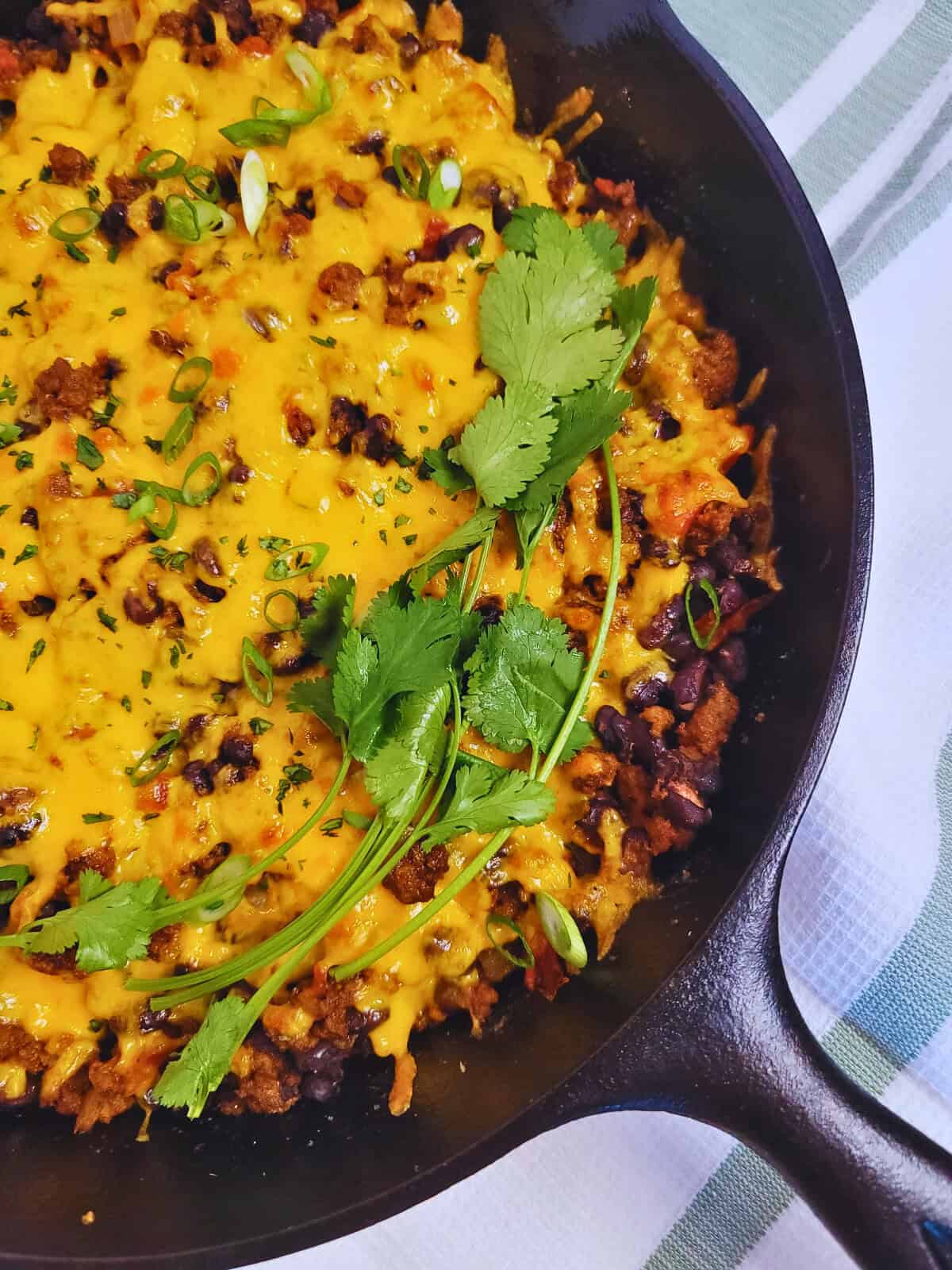 One Pot Cheesy Taco Skillet