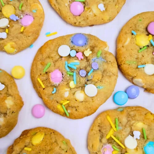 Easy Easter M&M Cookies