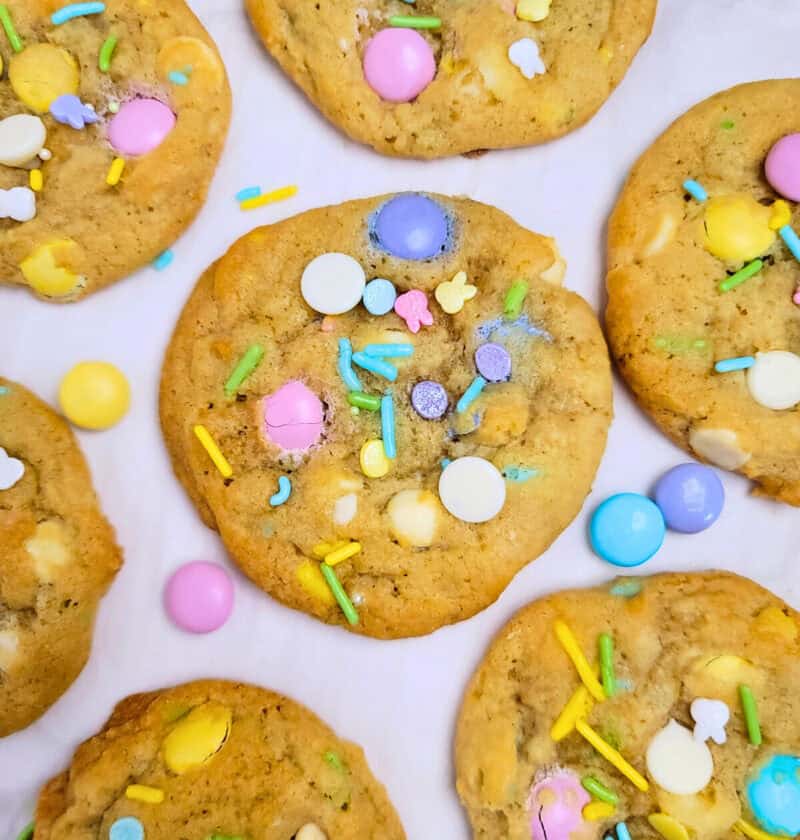 Easy Easter M&M Cookies