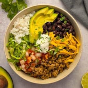 Ground Turkey Taco Bowls