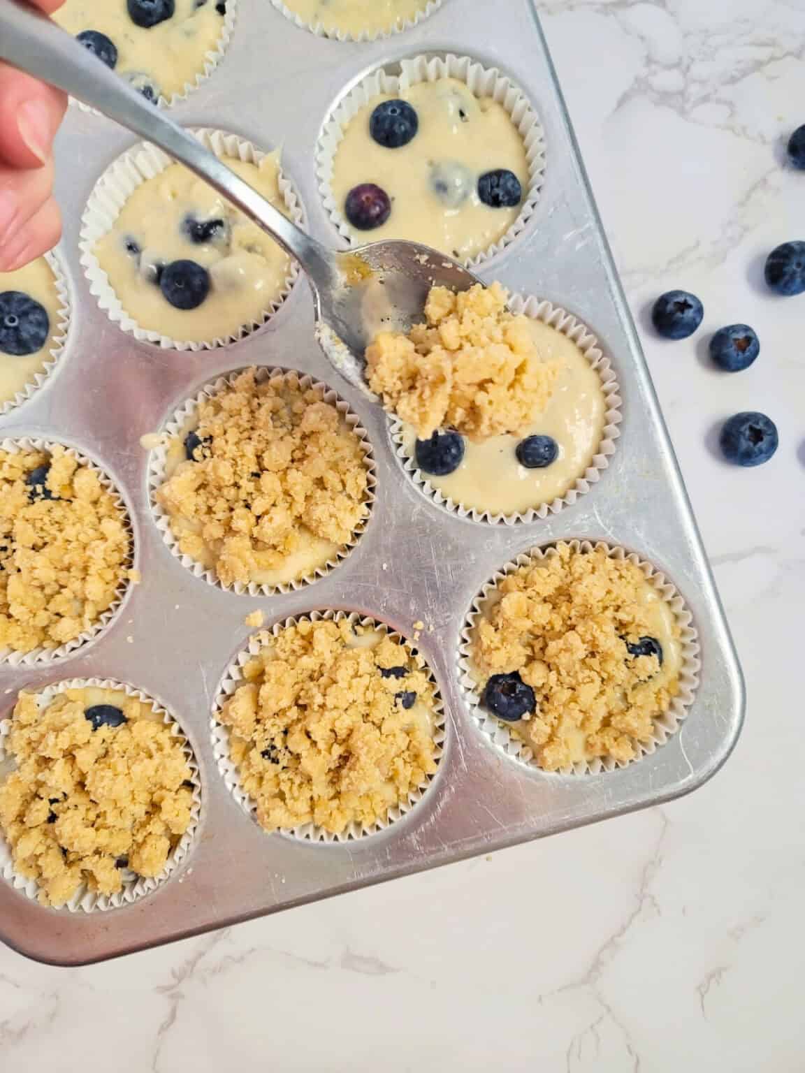 Blueberry Crumb Muffins - Simply Scratch Made