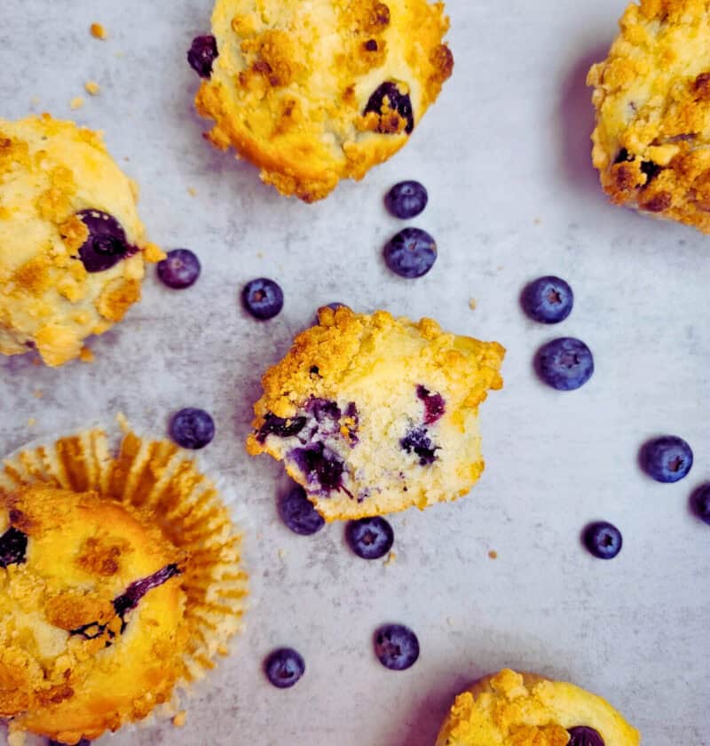 Blueberry Crumb Muffins