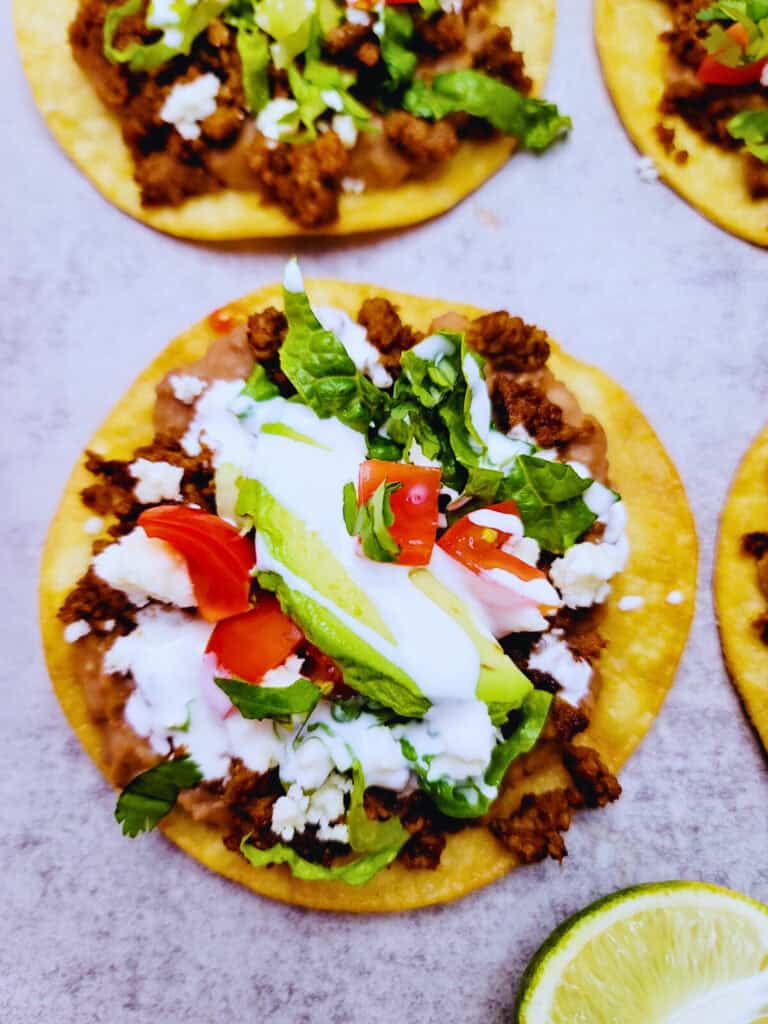 Easy Beef Tostadas