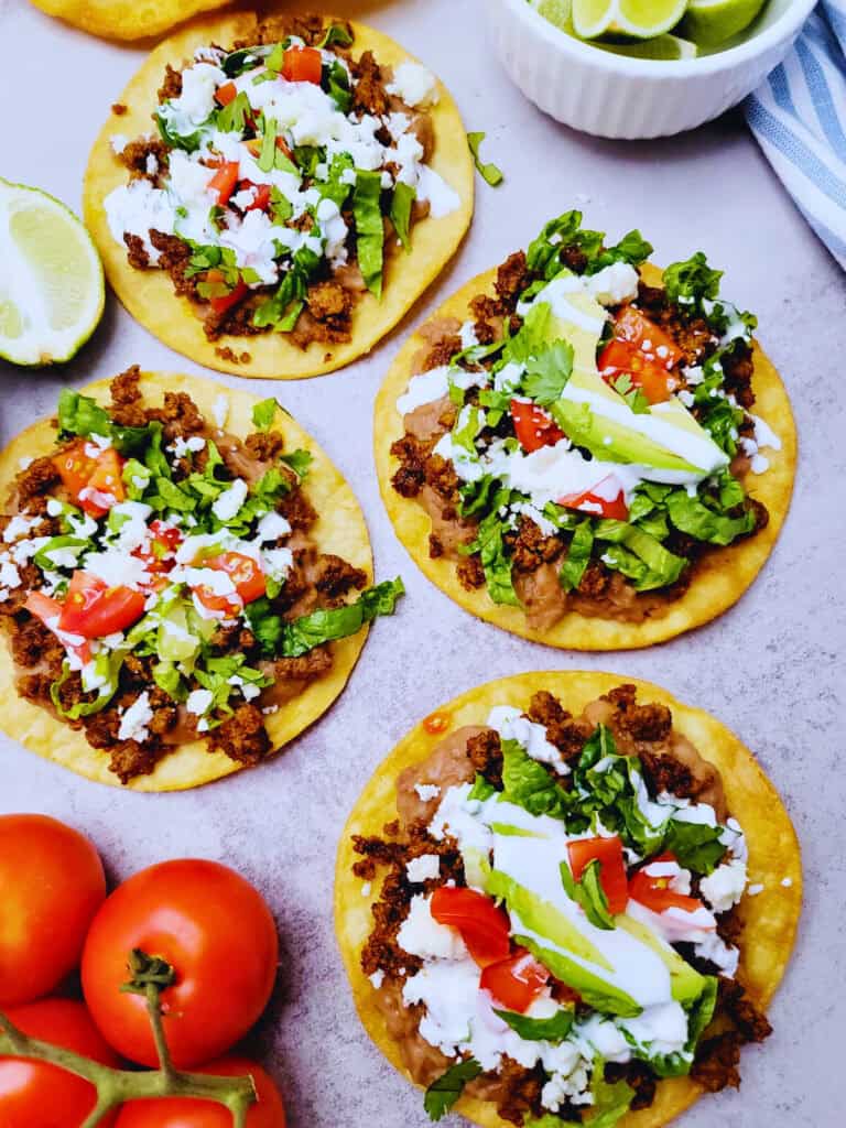 Easy Beef Tostadas