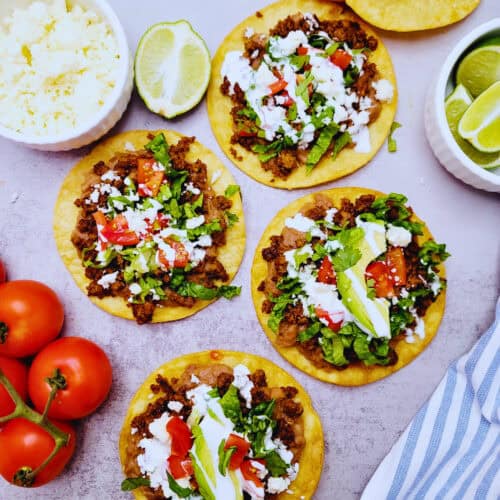 Easy Beef Tostadas