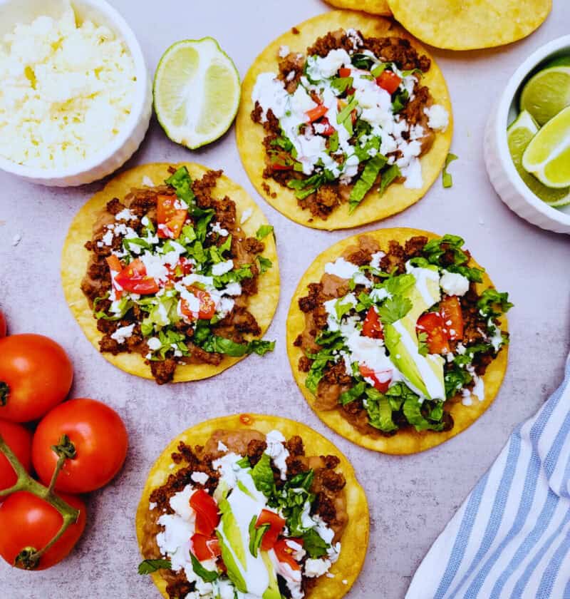 Easy Beef Tostadas