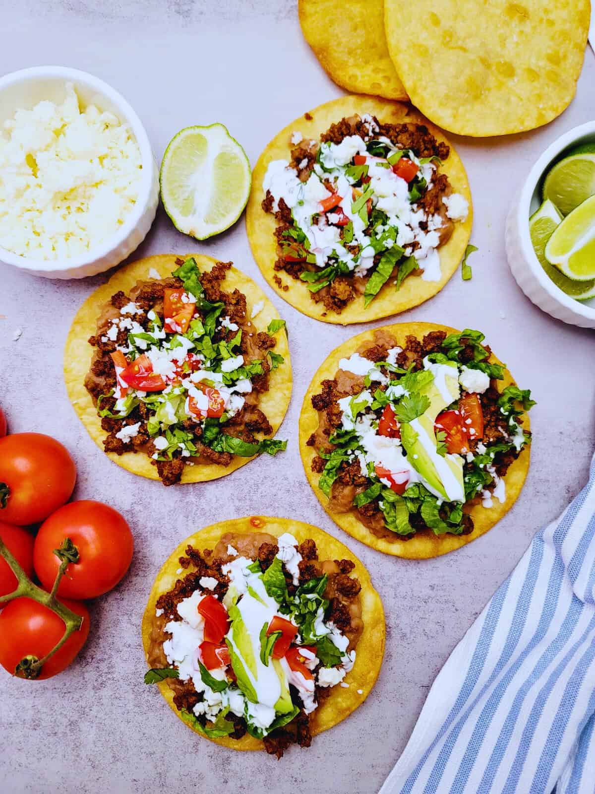 Easy Beef Tostadas - Simply Scratch Made