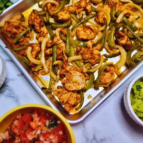 Easy Sheet Pan Chicken Fajitas