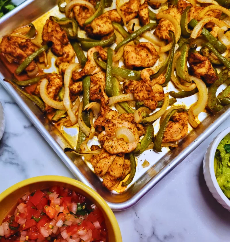 Easy Sheet Pan Chicken Fajitas