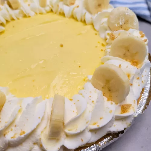 No Bake Banana Cream Pie