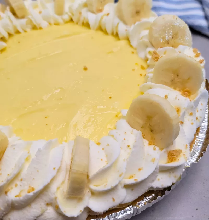 No Bake Banana Cream Pie