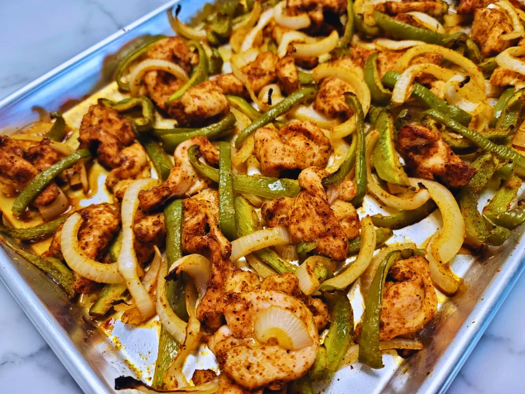 Easy Sheet Pan Chicken Fajitas