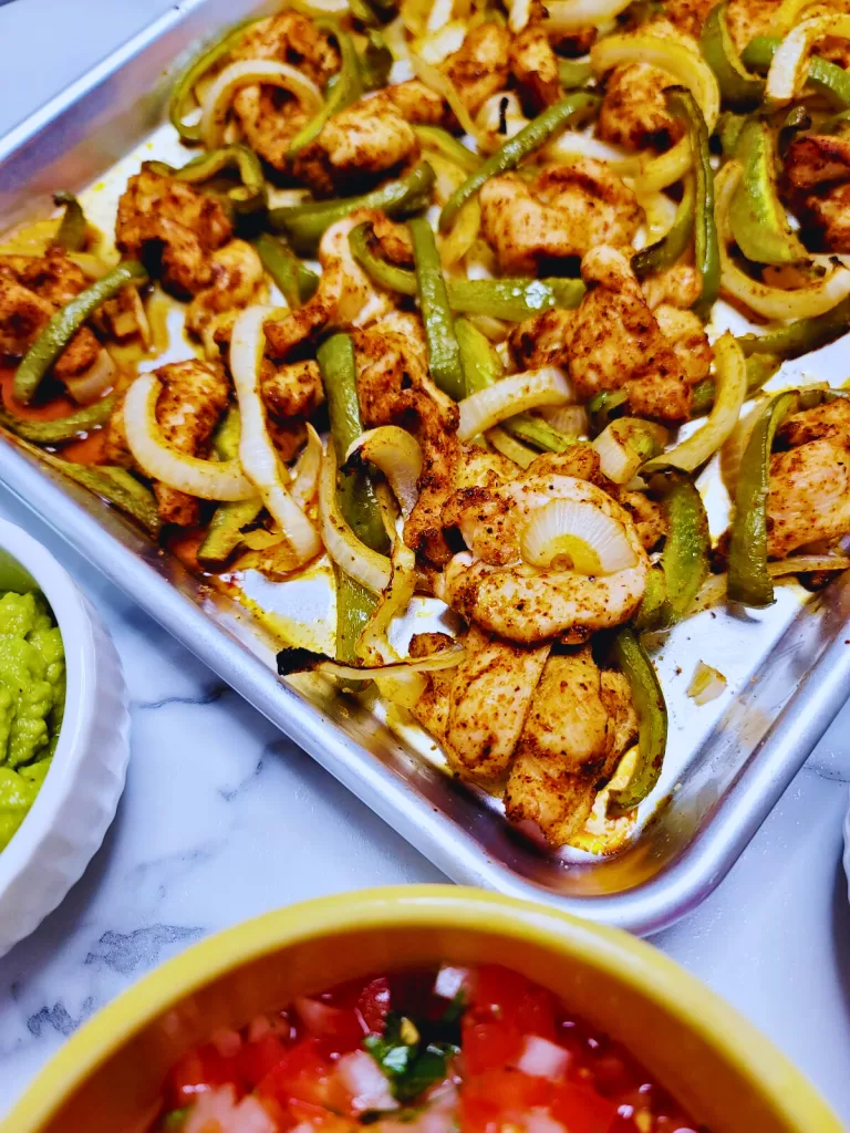 Easy Sheet Pan Chicken Fajitas