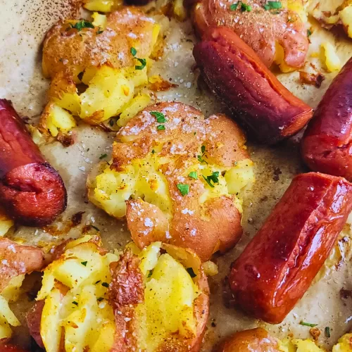 Sheet Pan Sausage and Potatoes