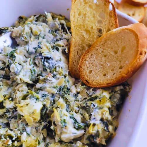 Easy Spinach Artichoke Dip