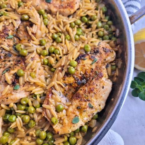 Lemon Chicken and Orzo