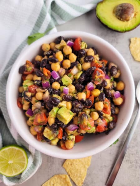 Black Bean and Chickpea Salad