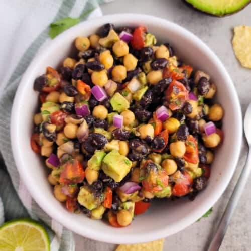 Black Bean and Chickpea Salad