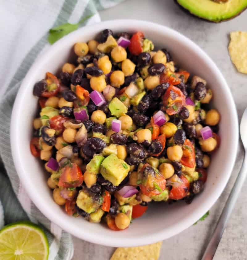 Black Bean and Chickpea Salad