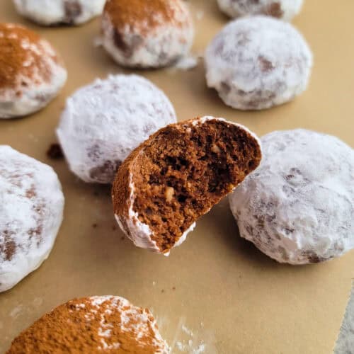 Chocolate Snowball Cookies