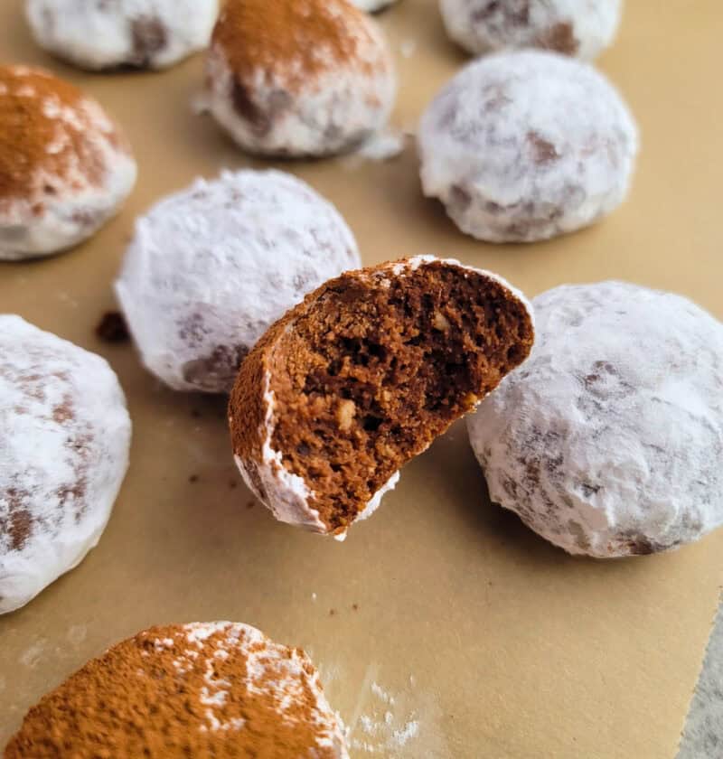 Chocolate Snowball Cookies