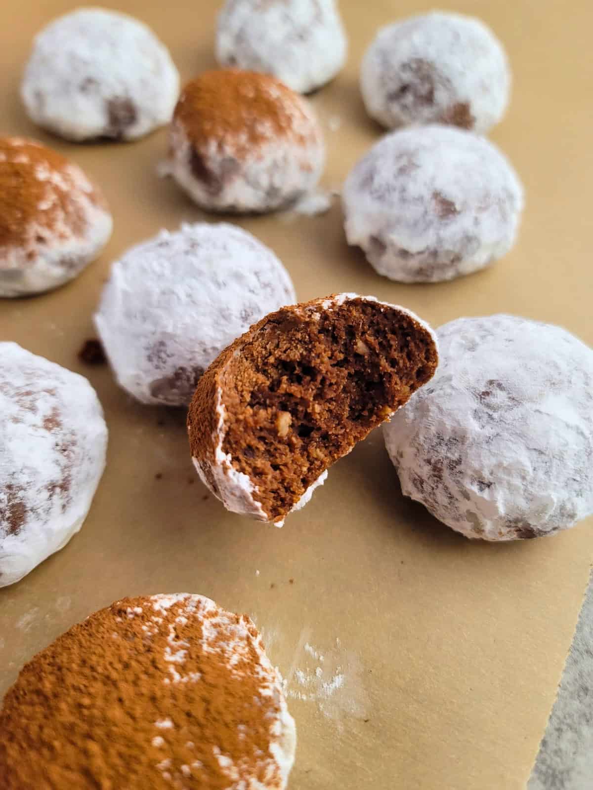 Chocolate Snowball Cookies