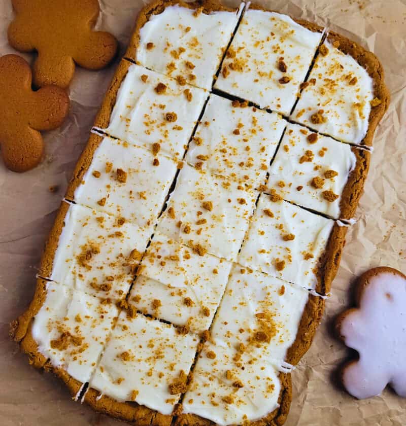 Gingerbread Cookie Bars