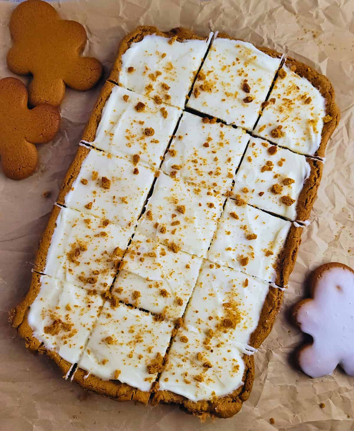 Gingerbread Cookie Bars