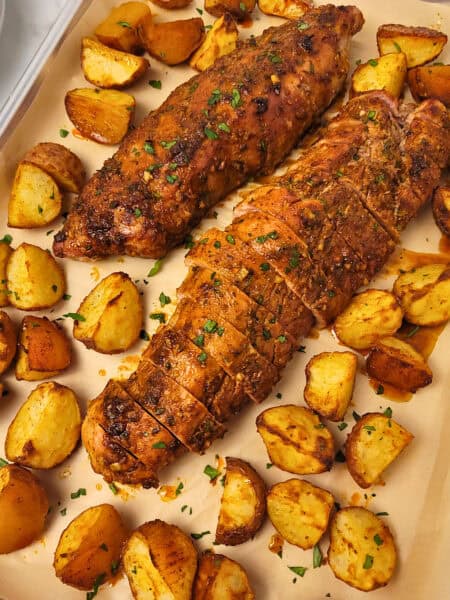 Pork Tenderloin and Potatoes Sheet Pan Dinner