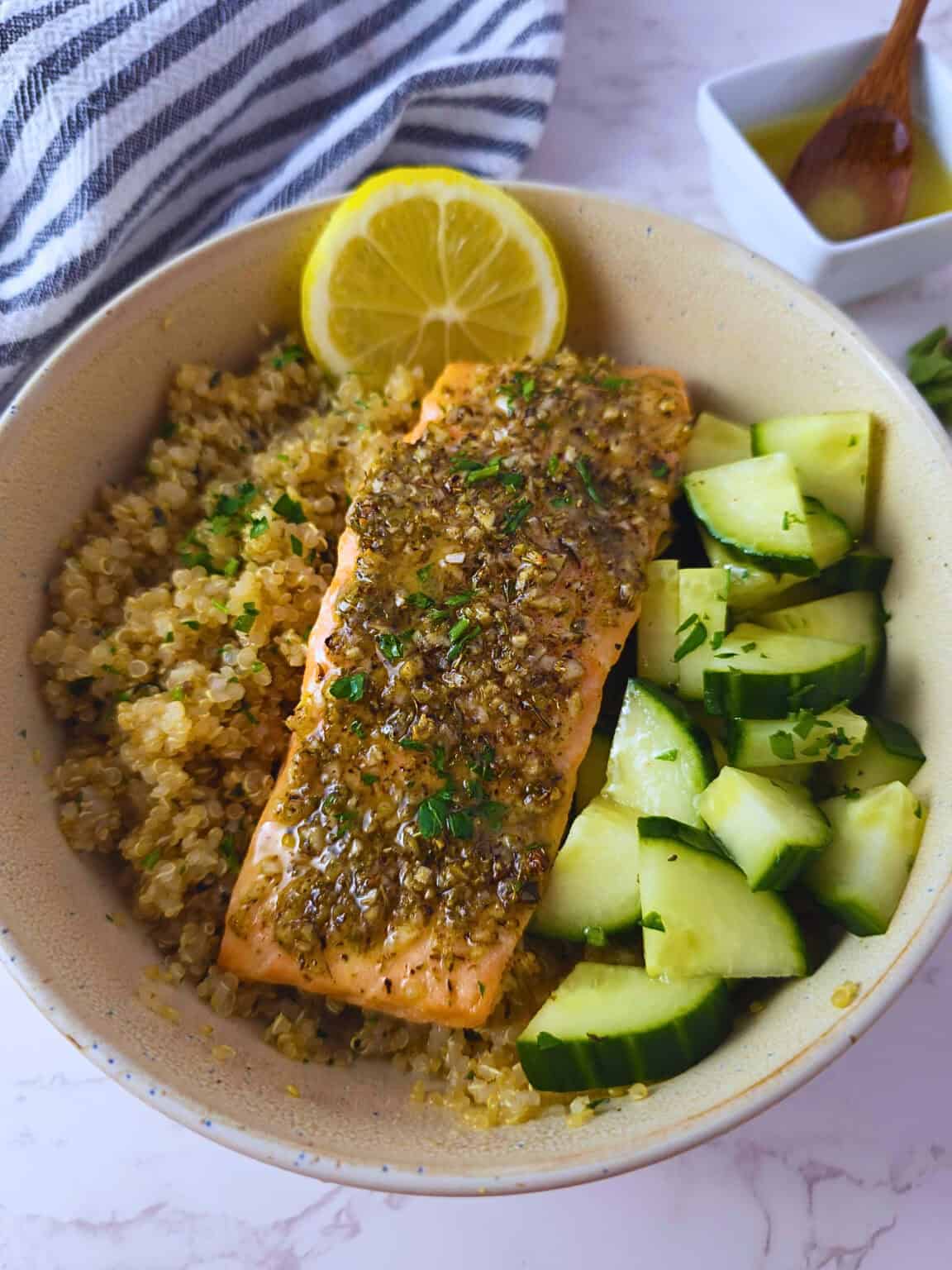 Salmon Quinoa Bowl Simply Scratch Made