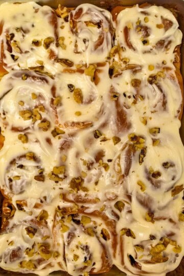 Carrot Cake Cinnamon Rolls