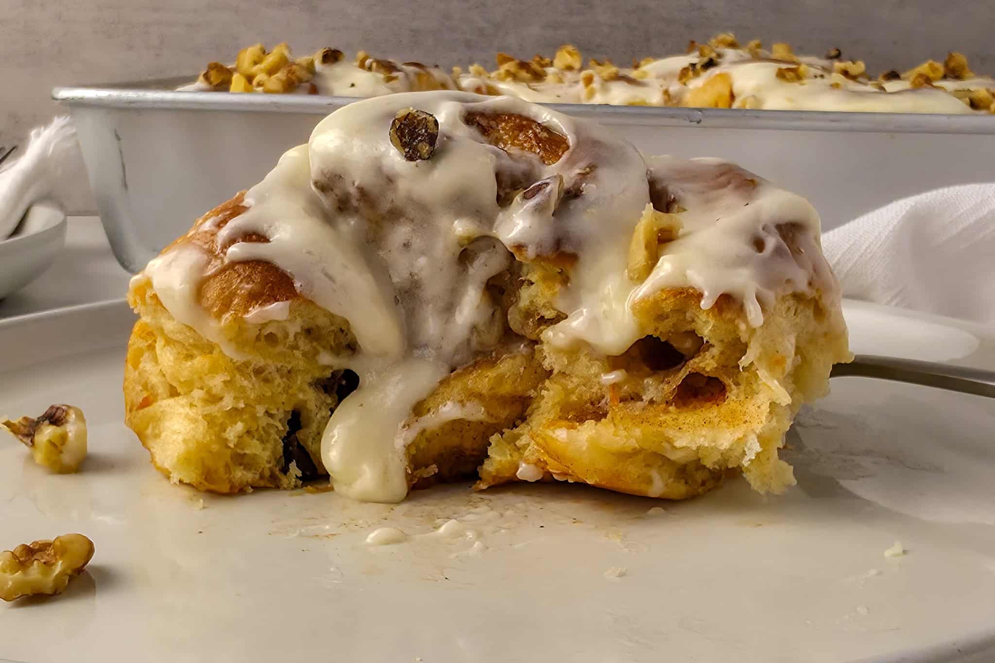 Carrot Cake Cinnamon Rolls